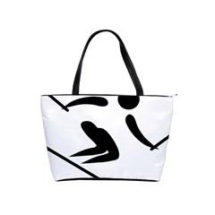 Archery Skiing Pictogram Shoulder Handbags by abbeyz71