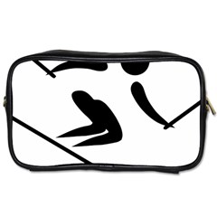 Archery Skiing Pictogram Toiletries Bags by abbeyz71