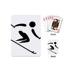 Archery Skiing Pictogram Playing Cards (mini)  by abbeyz71