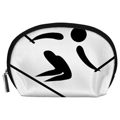 Archery Skiing Pictogram Accessory Pouches (large)  by abbeyz71