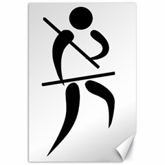 Arnis Pictogram Canvas 20  X 30   by abbeyz71