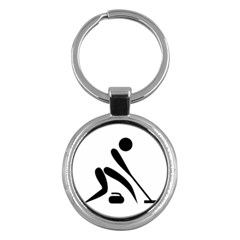 Curling Pictogram  Key Chains (round)  by abbeyz71