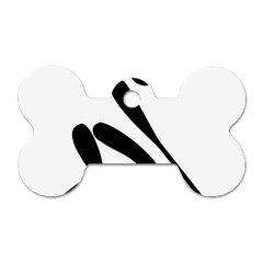 Curling Pictogram  Dog Tag Bone (two Sides) by abbeyz71