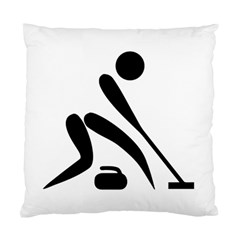 Curling Pictogram  Standard Cushion Case (two Sides) by abbeyz71