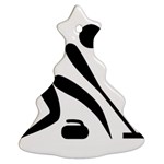 Curling Pictogram  Ornament (Christmas Tree)  Front