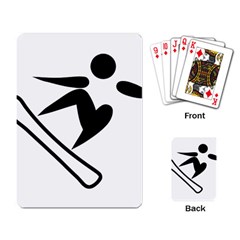 Snowboarding Pictogram  Playing Card by abbeyz71