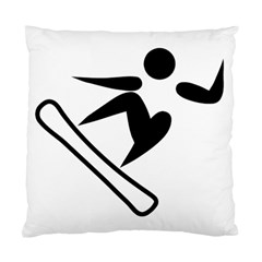 Snowboarding Pictogram  Standard Cushion Case (two Sides) by abbeyz71