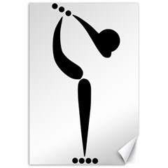 Artistic Roller Skating Pictogram Canvas 20  X 30   by abbeyz71