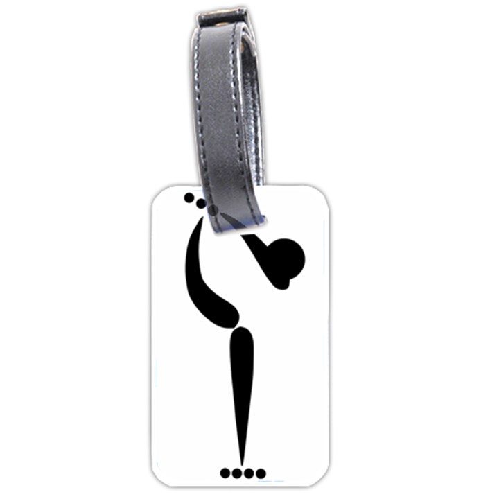 Artistic Roller Skating Pictogram Luggage Tags (One Side) 