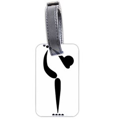 Artistic Roller Skating Pictogram Luggage Tags (two Sides) by abbeyz71