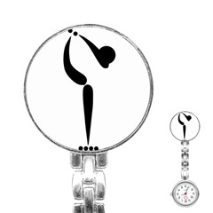 Artistic Roller Skating Pictogram Stainless Steel Nurses Watch by abbeyz71