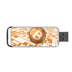 Network Bitcoin Currency Connection Portable Usb Flash (one Side) by Amaryn4rt