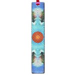 Pattern Blue Brown Background Large Book Marks Front