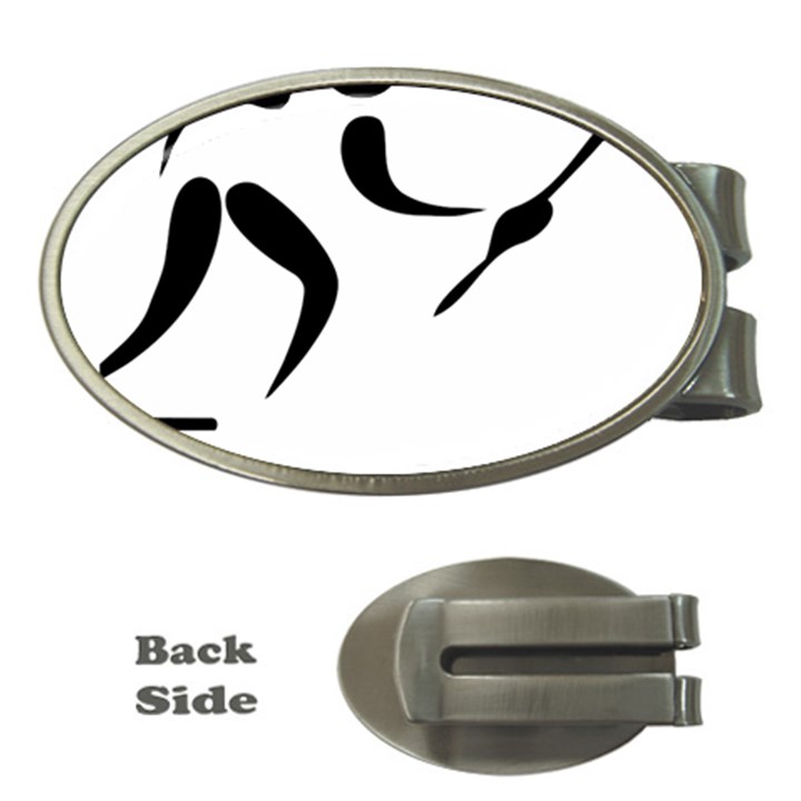 Assault Course Pictogram Money Clips (Oval) 