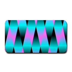 Shiny Decorative Geometric Aqua Medium Bar Mats by Amaryn4rt