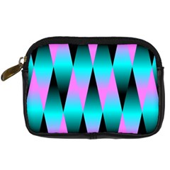 Shiny Decorative Geometric Aqua Digital Camera Cases