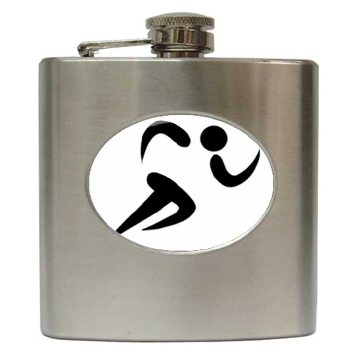 Athletics Pictogram Hip Flask (6 oz)