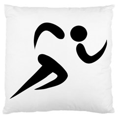 Athletics Pictogram Standard Flano Cushion Case (one Side) by abbeyz71