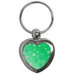 Snowflakes Winter Christmas Overlay Key Chains (Heart)  Front