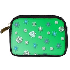 Snowflakes Winter Christmas Overlay Digital Camera Cases by Amaryn4rt