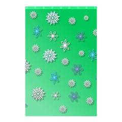 Snowflakes Winter Christmas Overlay Shower Curtain 48  X 72  (small) 