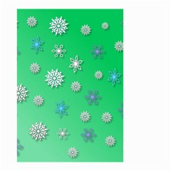 Snowflakes Winter Christmas Overlay Small Garden Flag (two Sides) by Amaryn4rt