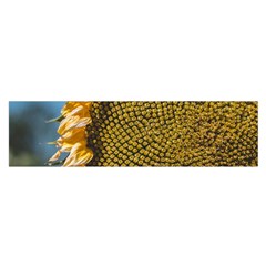 Sunflower Bright Close Up Color Disk Florets Satin Scarf (oblong) by Amaryn4rt