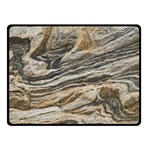 Rock Texture Background Stone Double Sided Fleece Blanket (Small)  45 x34  Blanket Front