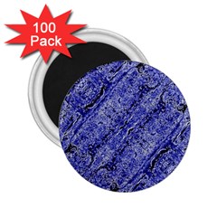 Texture Blue Neon Brick Diagonal 2 25  Magnets (100 Pack)  by Amaryn4rt