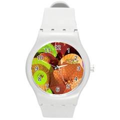 Umbrellas Parasols Design Rain Round Plastic Sport Watch (m) by Amaryn4rt