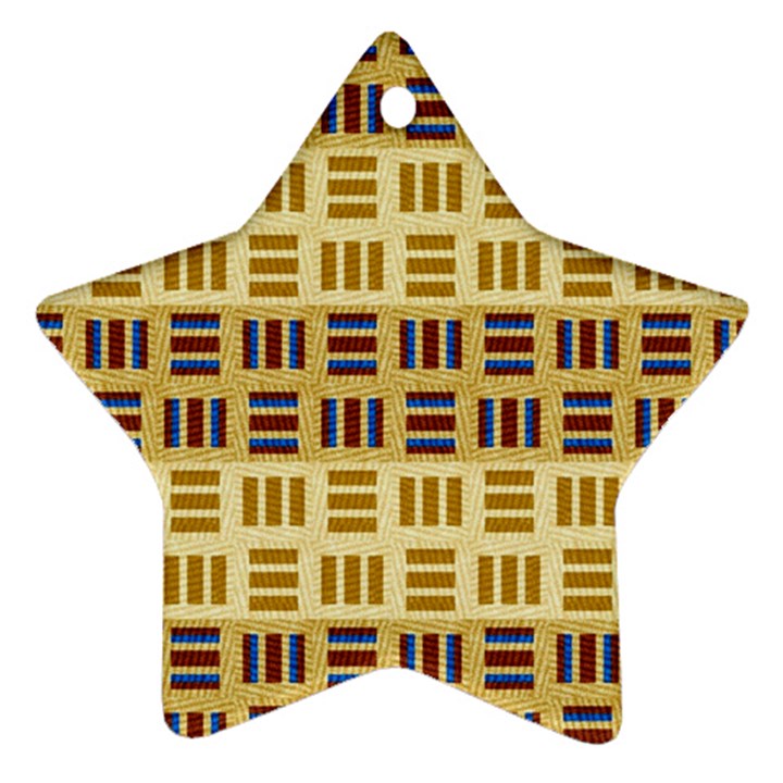 Textile Texture Fabric Material Ornament (Star)