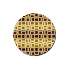 Textile Texture Fabric Material Rubber Round Coaster (4 Pack)  by Amaryn4rt