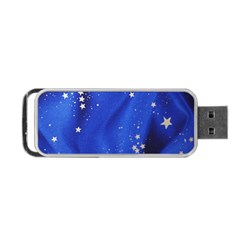 The Substance Blue Fabric Stars Portable Usb Flash (two Sides)