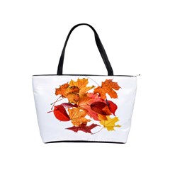 Autumn Leaves Leaf Transparent Shoulder Handbags by Amaryn4rt