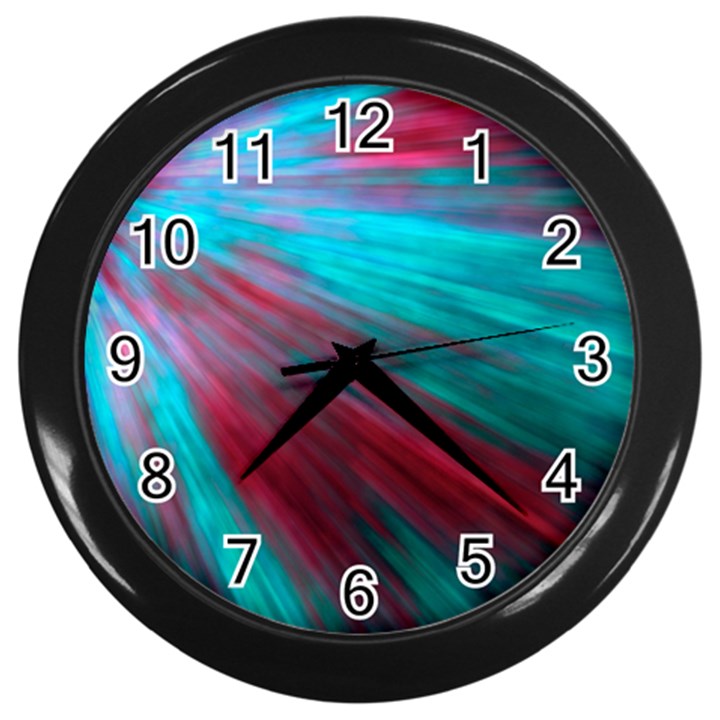 Background Texture Pattern Design Wall Clocks (Black)