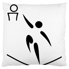 Aéroball Pictogram Large Flano Cushion Case (two Sides) by abbeyz71