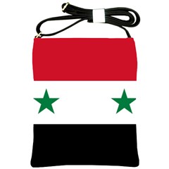 Flag Of Syria Shoulder Sling Bags by abbeyz71