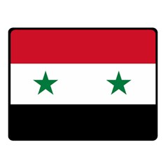 Flag Of Syria Double Sided Fleece Blanket (small)  by abbeyz71