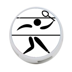 Badminton Pictogram 4-port Usb Hub (two Sides)  by abbeyz71