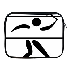 Badminton Pictogram Apple Ipad 2/3/4 Zipper Cases by abbeyz71