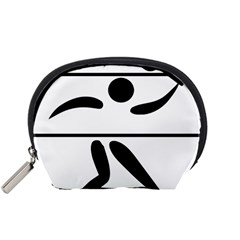 Badminton Pictogram Accessory Pouches (small)  by abbeyz71