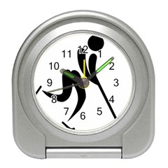 Bandy Pictogram Travel Alarm Clocks by abbeyz71