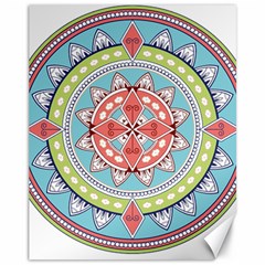 Drawing Mandala Art Canvas 11  X 14   by Amaryn4rt