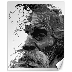 Grandfather Old Man Brush Design Canvas 11  X 14   by Amaryn4rt