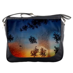 Hardest Frost Winter Cold Frozen Messenger Bags by Amaryn4rt