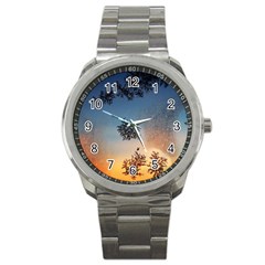 Hardest Frost Winter Cold Frozen Sport Metal Watch by Amaryn4rt