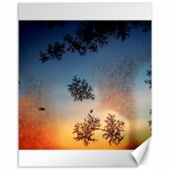 Hardest Frost Winter Cold Frozen Canvas 11  X 14   by Amaryn4rt