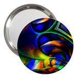 Light Texture Abstract Background 3  Handbag Mirrors Front