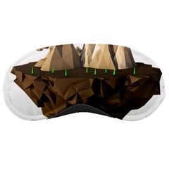 Low Poly Floating Island 3d Render Sleeping Masks by Amaryn4rt