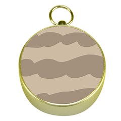 Pattern Wave Beige Brown Gold Compasses by Amaryn4rt